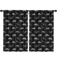 thumbnail image 1 of Blackout Kids Curtains,Dinosaur and Bone Black Pattern Children's Insulated Curtains Set Of 2,Bedroom Essentials,Toddler Room Decor 52"x84", 1 of 5