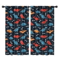 thumbnail image 1 of Blackout Kids Curtains,Dinosaur and Bone Silhouette Pattern Childrens Insulated Curtains Set Of 2,Bedroom Essentials,Toddler Room Decor 42"x84", 1 of 5
