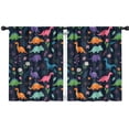 thumbnail image 1 of Blackout Kids Curtains,Dinosaur and Floral Pattern Childrens Insulated Curtains Set Of 2,Bedroom Essentials,Toddler Room Decor 42"x54", 1 of 5