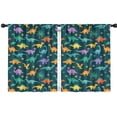 thumbnail image 1 of Blackout Kids Curtains,Dinosaur and Palm Tree Pattern Childrens Insulated Curtains Set Of 2,Bedroom Essentials,Toddler Room Decor 42"x54", 1 of 5