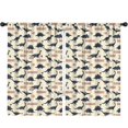 thumbnail image 1 of Blackout Kids Curtains,Dinosaur and Text Off White Pattern Children's Insulated Curtains Set Of 2,Bedroom Essentials,Toddler Room Decor 52"x84", 1 of 5