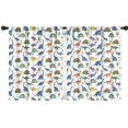 thumbnail image 1 of Blackout Kids Curtains,Dinosaur and Trees White Pattern Children's Insulated Curtains Set Of 2,Bedroom Essentials,Toddler Room Decor 42"x54", 1 of 4