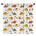 thumbnail image 1 of Blackout Kids Curtains,Dinosaur with Bones Pattern Childrens Insulated Curtains Set Of 2,Bedroom Essentials,Toddler Room Decor 42"x84", 1 of 5