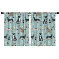 thumbnail image 1 of Blackout Kids Curtains,Dogs with Wine and Glasses Childrens Insulated Curtains Set Of 2,Bedroom Essentials,Toddler Room Decor 42x54in(106x137cm), 1 of 4