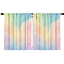 Blackout Kids Curtains,Dreamy Pastel Sky Childrens Insulated Curtains Set Of 2,Bedroom Essentials,Toddler Room Decor 42"x54"