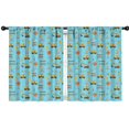 thumbnail image 1 of Blackout Kids Curtains,Excavator and Hard Hat Blue Pattern Children's Insulated Curtains Set Of 2,Bedroom Essentials,Toddler Room Decor 42"x54", 1 of 5