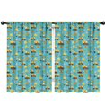 thumbnail image 1 of Blackout Kids Curtains,Excavator and Hard Hat Blue Pattern Children's Insulated Curtains Set Of 2,Bedroom Essentials,Toddler Room Decor 42"x63", 1 of 5