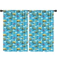 thumbnail image 1 of Blackout Kids Curtains,Excavator and Helicopter Blue Pattern Children's Insulated Curtains Set Of 2,Bedroom Essentials,Toddler Room Decor 52"x84", 1 of 5