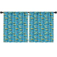 thumbnail image 1 of Blackout Kids Curtains,Excavator and No Entry Sign Blue Children's Insulated Curtains Set Of 2,Bedroom Essentials,Toddler Room Decor 52"x63", 1 of 5