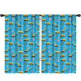 thumbnail image 1 of Blackout Kids Curtains,Excavator and No Entry Sign Blue Children's Insulated Curtains Set Of 2,Bedroom Essentials,Toddler Room Decor 52"x84", 1 of 5