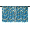 thumbnail image 1 of Blackout Kids Curtains,Excavator and Road Barrier Blue Pattern Children's Insulated Curtains Set Of 2,Bedroom Essentials,Toddler Room Decor 52"x63", 1 of 5