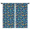 thumbnail image 1 of Blackout Kids Curtains,Excavator and Tree Blue Pattern Children's Insulated Curtains Set Of 2,Bedroom Essentials,Toddler Room Decor 42"x84", 1 of 5