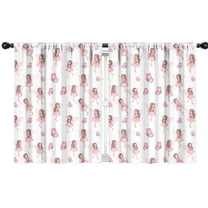 Blackout Kids Curtains,Fairy Princess Butterfly Pattern Childrens Insulated Curtains Set Of 2,Bedroom Essentials,Toddler Room Decor 42"x54"