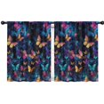 thumbnail image 1 of Blackout Kids Curtains,Flower and Butterfly Childrens Insulated Curtains Set Of 2,Bedroom Essentials,Toddler Room Decor 42"x54"(106x137cm), 1 of 4