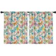 thumbnail image 1 of Blackout Kids Curtains,Flower and Butterfly Childrens Insulated Curtains Set Of 2,Bedroom Essentials,Toddler Room Decor 42"x54"(106x137cm), 1 of 4