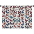 thumbnail image 1 of Blackout Kids Curtains,Flower and Butterfly Childrens Insulated Curtains Set Of 2,Bedroom Essentials,Toddler Room Decor 42"x63"(106x160cm), 1 of 4
