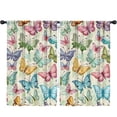 thumbnail image 1 of Blackout Kids Curtains,Flower and Butterfly Childrens Insulated Curtains Set Of 2,Bedroom Essentials,Toddler Room Decor 52"x84"(132x213cm), 1 of 4