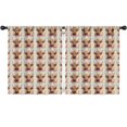 thumbnail image 1 of Blackout Kids Curtains,Flower and Highland Cow Childrens Insulated Curtains Set Of 2,Bedroom Essentials,Toddler Room Decor 52"x63"(132x160cm), 1 of 4