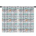 thumbnail image 1 of Blackout Kids Curtains,Football Terms and Icons Pattern Childrens Insulated Curtains Set Of 2,Bedroom Essentials,Toddler Room Decor 52"x84", 1 of 5