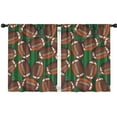 thumbnail image 1 of Blackout Kids Curtains,Football on Field Pattern Childrens Insulated Curtains Set Of 2,Bedroom Essentials,Toddler Room Decor 42"x54", 1 of 5