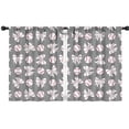 thumbnail image 1 of Blackout Kids Curtains,Footballs with Bows Pattern Childrens Insulated Curtains Set Of 2,Bedroom Essentials,Toddler Room Decor 42"x54", 1 of 5