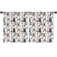 thumbnail image 1 of Blackout Kids Curtains,French Bulldog Footprint Childrens Insulated Curtains Set Of 2,Bedroom Essentials,Toddler Room Decor 52x63in(132x160cm), 1 of 4