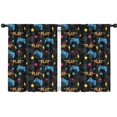 thumbnail image 1 of Blackout Kids Curtains,Game Controller Black Pattern Children's Insulated Curtains Set Of 2,Bedroom Essentials,Toddler Room Decor 42"x54", 1 of 5