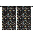thumbnail image 1 of Blackout Kids Curtains,Game Controller Black Pattern Children's Insulated Curtains Set Of 2,Bedroom Essentials,Toddler Room Decor 52"x84", 1 of 5