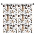 thumbnail image 1 of Blackout Kids Curtains,German Shepherd Dog and Footprint Childrens Insulated Curtains Set Of 2,Bedroom Essentials,Toddler Room Decor 42x84in(106x213cm), 1 of 4