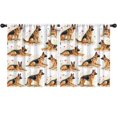 thumbnail image 1 of Blackout Kids Curtains,German Shepherd Dogs with Flowers Childrens Insulated Curtains Set Of 2,Bedroom Essentials,Toddler Room Decor 52x63in(132x160cm), 1 of 4