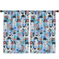 thumbnail image 1 of Blackout Kids Curtains,German Shorthaired Pointer Dog and Flower Childrens Insulated Curtains Set Of 2,Bedroom Essentials,Toddler Room Decor 52x84in(132x213cm), 1 of 4