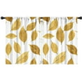 thumbnail image 1 of Blackout Kids Curtains,Golden Leaves Pattern Childrens Insulated Curtains Set Of 2,Bedroom Essentials,Toddler Room Decor 42x54in(106x137cm), 1 of 4