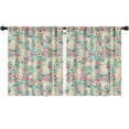 thumbnail image 1 of Blackout Kids Curtains,Golden Retriever Dog and Flowers Childrens Insulated Curtains Set Of 2,Bedroom Essentials,Toddler Room Decor 52x63in(132x160cm), 1 of 4