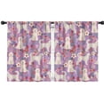 thumbnail image 1 of Blackout Kids Curtains,Goldendoodle Dog and Flower Floral Childrens Insulated Curtains Set Of 2,Bedroom Essentials,Toddler Room Decor 42x54in(106x137cm), 1 of 4