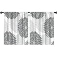 thumbnail image 1 of Blackout Kids Curtains,Gray Floral and Petal Pattern Childrens Insulated Curtains Set Of 2,Bedroom Essentials,Toddler Room Decor 42x54in(106x137cm), 1 of 5