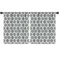 thumbnail image 1 of Blackout Kids Curtains,Gray Geometric Quatrefoil Pattern Childrens Insulated Curtains Set Of 2,Bedroom Essentials,Toddler Room Decor 52x63in(132x160cm), 1 of 5