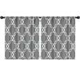 thumbnail image 1 of Blackout Kids Curtains,Gray Geometric Quatrefoil Pattern Childrens Insulated Curtains Set Of 2,Bedroom Essentials,Toddler Room Decor 52x63in(132x160cm), 1 of 5