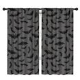 thumbnail image 1 of Blackout Kids Curtains,Gray Halloween Bats and Spider Webs Childrens Insulated Curtains Set Of 2,Bedroom Essentials,Toddler Room Decor 42"x84", 1 of 5