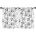 thumbnail image 1 of Blackout Kids Curtains,Gray Soccer Balls Pattern Childrens Insulated Curtains Set Of 2,Bedroom Essentials,Toddler Room Decor 42"x54", 1 of 5