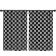 thumbnail image 1 of Blackout Kids Curtains,Gray and Black Checkered Pattern Children's Insulated Curtains Set Of 2,Bedroom Essentials,Toddler Room Decor 52"x84", 1 of 5