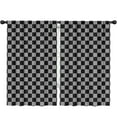 thumbnail image 1 of Blackout Kids Curtains,Gray and Black Checkered Pattern Childrens Insulated Curtains Set Of 2,Bedroom Essentials,Toddler Room Decor 52"x84", 1 of 5