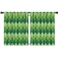 thumbnail image 1 of Blackout Kids Curtains,Green Argyle Pattern Childrens Insulated Curtains Set Of 2,Bedroom Essentials,Toddler Room Decor 42"x54", 1 of 5