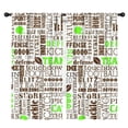 thumbnail image 1 of Blackout Kids Curtains,Green Brown Football Words Pattern Childrens Insulated Curtains Set Of 2,Bedroom Essentials,Toddler Room Decor 42"x84", 1 of 5