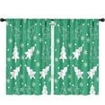 thumbnail image 1 of Blackout Kids Curtains,Green Christmas Tree Pattern Childrens Insulated Curtains Set Of 2,Bedroom Essentials,Toddler Room Decor 52"x84", 1 of 5