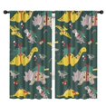 thumbnail image 1 of Blackout Kids Curtains,Green Dinosaurs ChristmasTrees Socks Pattern Childrens Insulated Curtains Set Of 2,Bedroom Essentials,Toddler Room Decor 42"x84", 1 of 5