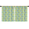 thumbnail image 1 of Blackout Kids Curtains,Green Dinosaurs Ponds Pattern Childrens Insulated Curtains Set Of 2,Bedroom Essentials,Toddler Room Decor 52"x63", 1 of 5