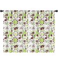 thumbnail image 1 of Blackout Kids Curtains,Green Football Monogram Pattern Childrens Insulated Curtains Set Of 2,Bedroom Essentials,Toddler Room Decor 52"x84", 1 of 5