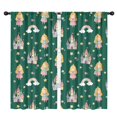 thumbnail image 1 of Blackout Kids Curtains,Green Princess Castle Pattern Childrens Insulated Curtains Set Of 2,Bedroom Essentials,Toddler Room Decor 42"x84", 1 of 5
