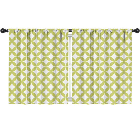 Blackout Kids Curtains,Green White Checkerboard Checkered Pattern Childrens Insulated Curtains Set Of 2,Bedroom Essentials,Toddler Room Decor 52"x63"