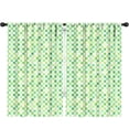 thumbnail image 1 of Blackout Kids Curtains,Green Yellow Checkerboard Checkered Pattern Childrens Insulated Curtains Set Of 2,Bedroom Essentials,Toddler Room Decor 52"x84", 1 of 5